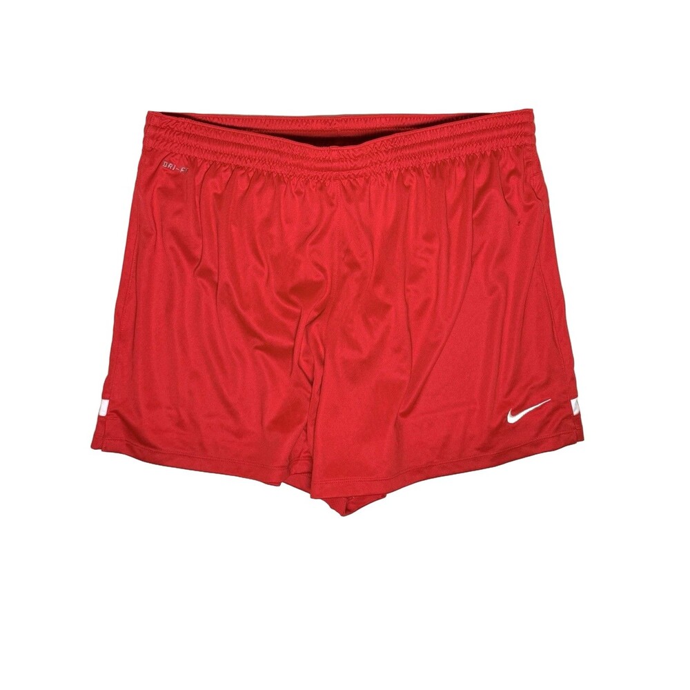Nike Women’s Dri Fit Athletic Shorts Red & White NWT